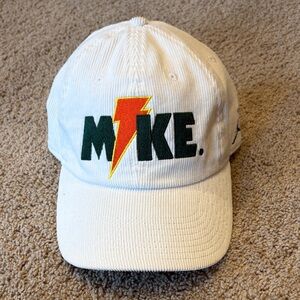 Air Jordan x Gatorade White Mens Corduroy Hat with Embroidered Logo